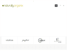 Tablet Screenshot of naturallyorganix.com
